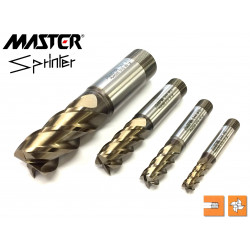 Frese per finitura di acciai legati e inox serie media Master 544 Sprinter