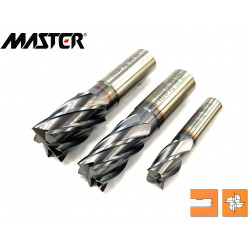 Frese per finitura serie media multi tagli rivestite TiCN Master 666