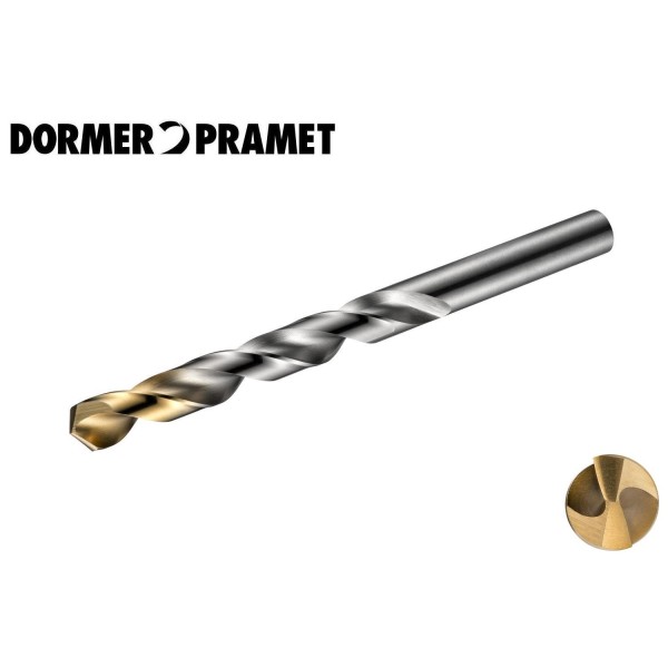 Punte cilindriche Serie Normale in HSS+TiN DORMER A002