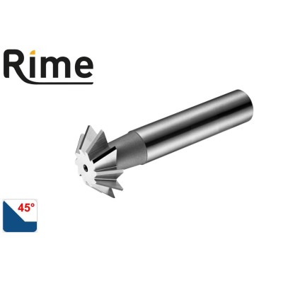 Frese ad angolo convergente a coda di rondine inversa in HSS-Co 5%