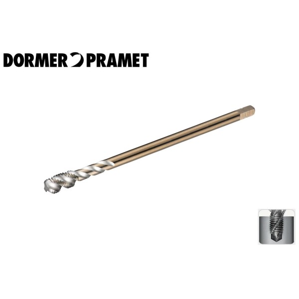 Maschi MF per acciaio e leghe leggere fori ciechi filettatura metrica fine DORMER EX10