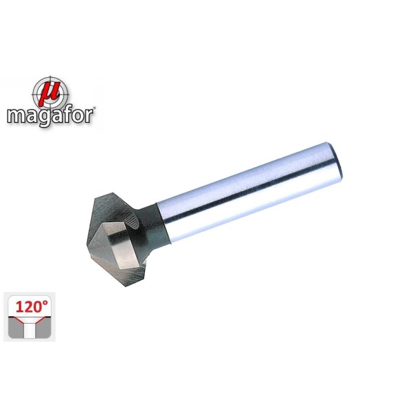 Svasatori a 3 tagli 120° in HSS-Co Magafor 433