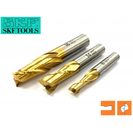 Frese per cave 2 tagli serie media rivestite TiN SKF Dormer