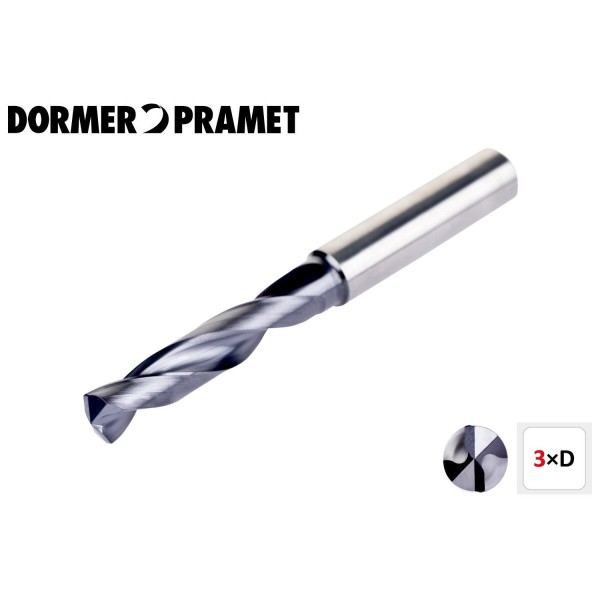 Punte in metallo duro integrale rivestite Utile 3xD DORMER RS403