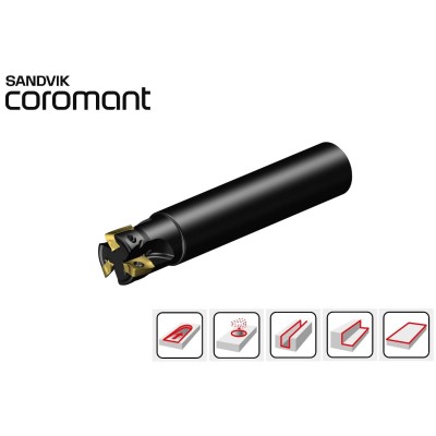 Fresa Sandvik per spallamenti R390 gambo cilindrico