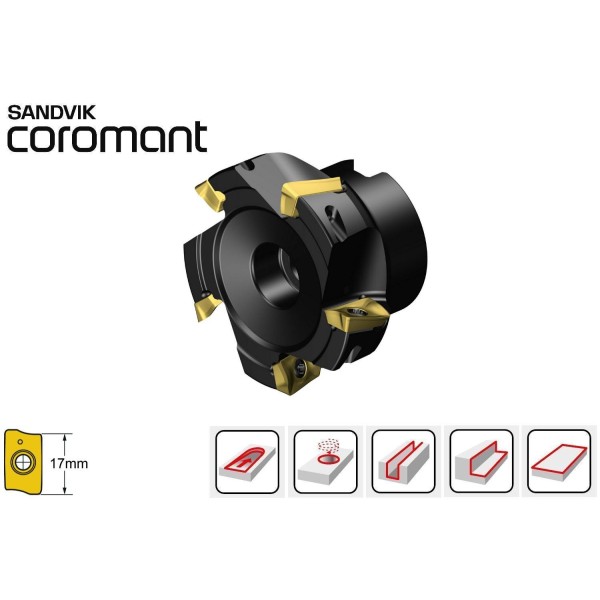 Frese per spallamenti Sandvik Coromant R390 a manicotto inserto da 17