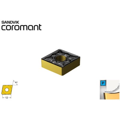 INSERTI DI TORNITURA SANDVIK COROMANT CNMG 120408-PM