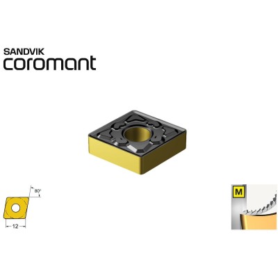Inserti di tornitura per inox Sandvik Coromant CNMG 120408-MM 2220