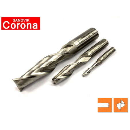Frese per cave 2 tagli serie lunga Sandvik Corona