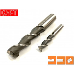 Frese per alluminio 2 tagli serie lunga CAPT