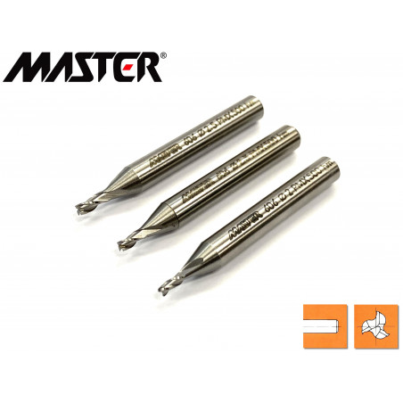 Frese per cave 3 tagli serie corta Master 606