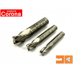 Frese per cave 3 tagli serie corta Sandvik Corona