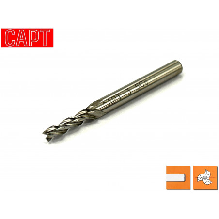 Frese per cave 3 tagli D.3 serie lunga CAPT