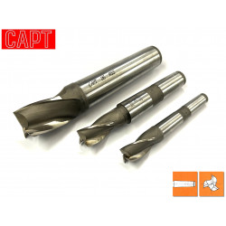 Frese per cave 3 tagli serie media attacco conico CAPT