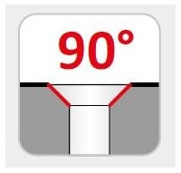 Svasatori a 90°