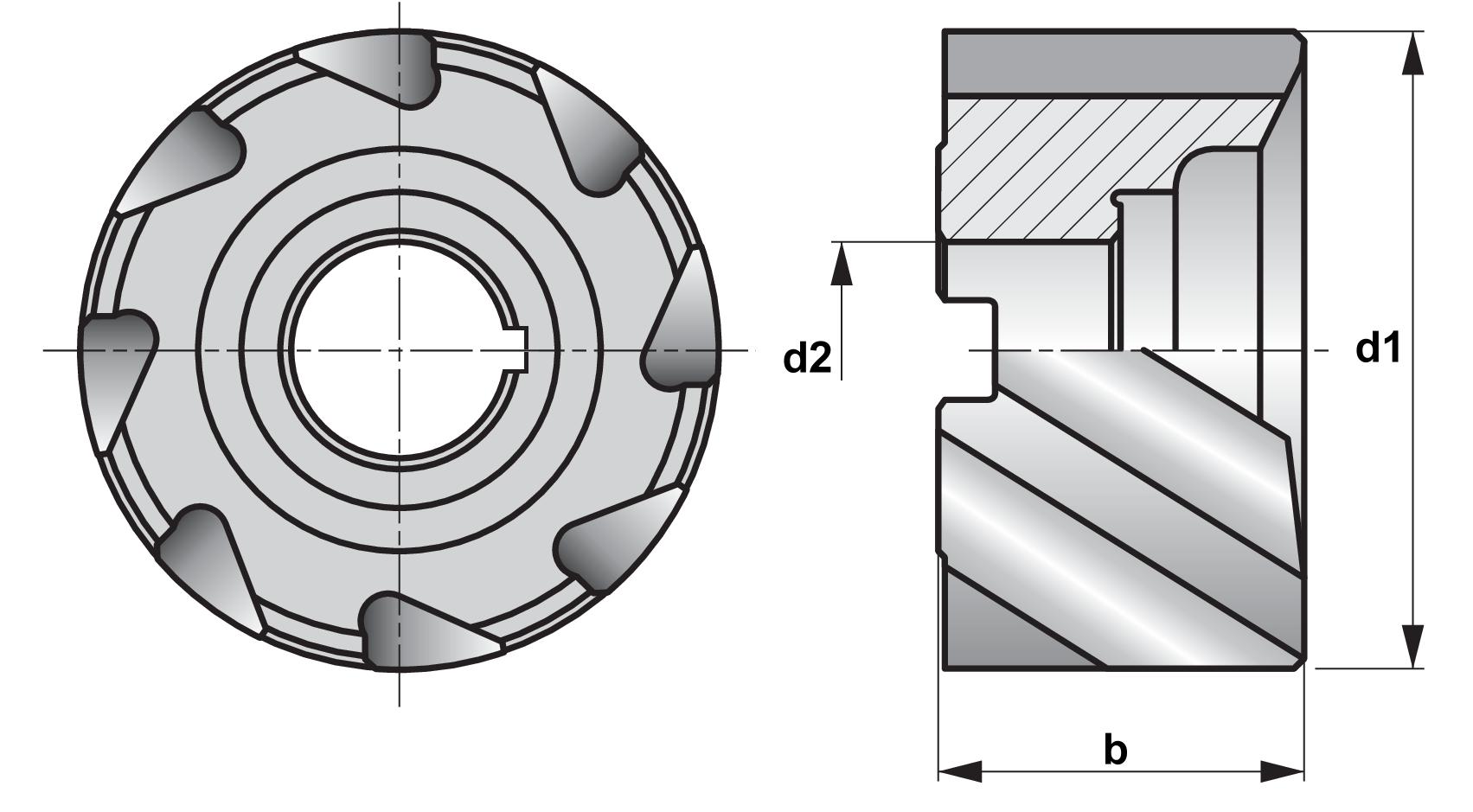 FRESE CILINDRICHE FRONTALI