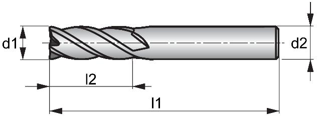 FRESE METALLO DURO 4T